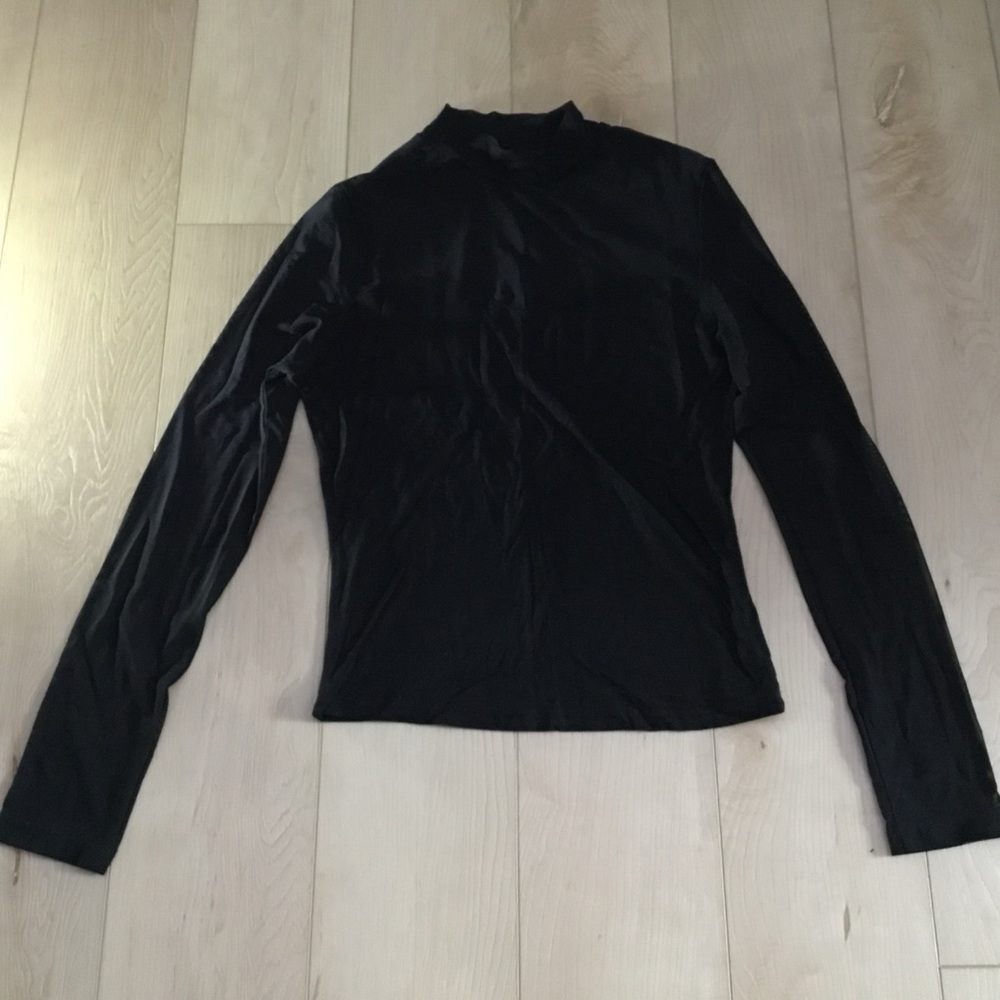 Chic Black Long Sleeve Women's Top